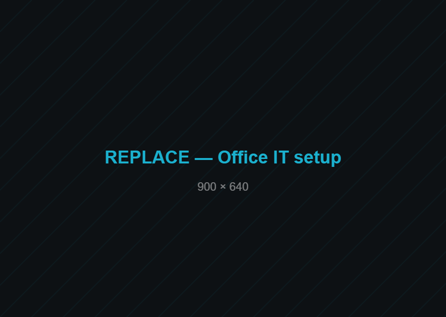 Office IT setup supported by WEFIX-IT technicians